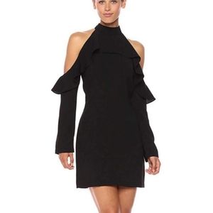 Lucca Couture Cold Shoulder Black Dress
